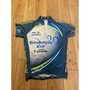 Specialized Amgen CYCLING JERSEY Men's Small BREAKAWAY FROM CANCER Short Sleeve